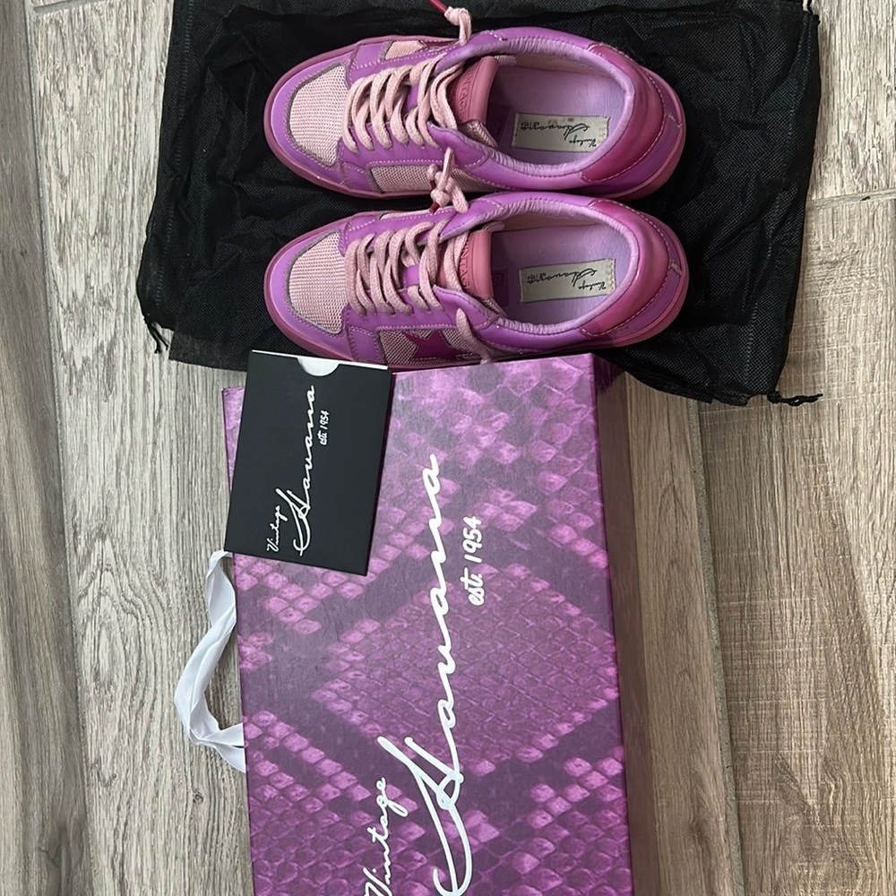 Vintage Havana Pink Sneakers Retro Design - Picture 6 of 6